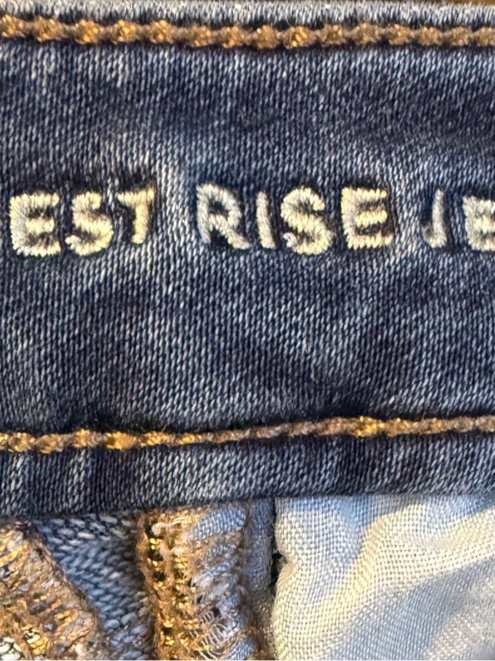 American Eagle Highest Rise Jegging Size 6 X-Long Dark Wash  Skinny Jeans - Picture 9 of 10